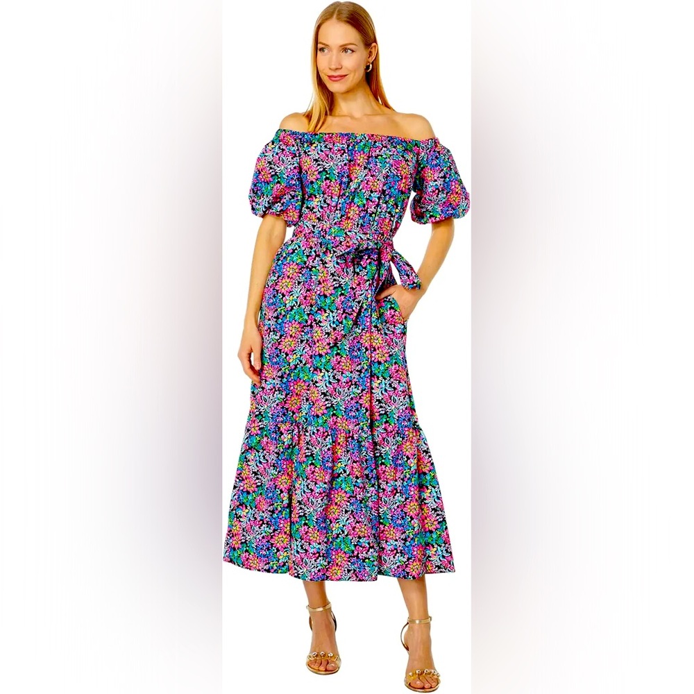 NWT Lilly Pulitzer Tamie Off Shoulder Dress
